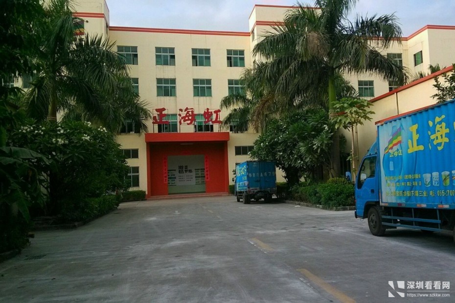 松岗塘下涌涂料化工厂房招租独栋厂房宽敞大气