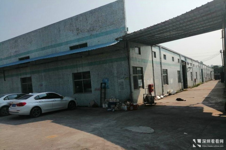 坪地靠山边钢构厂房招租