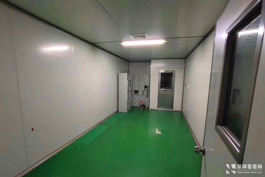 真实资源龙岗爱联三楼1200平方米精装修厂房出租有无尘车间
