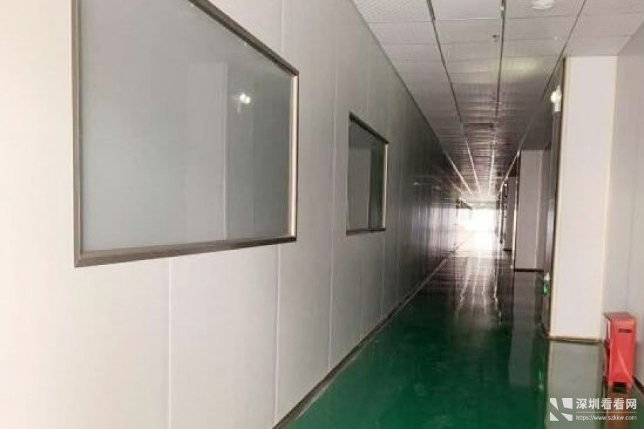 龙岗宝龙大型工业园楼上整层带装修2800平出租