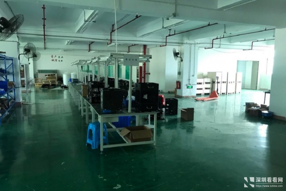 横岗地铁附近原房东二楼1200平精装修厂房出租