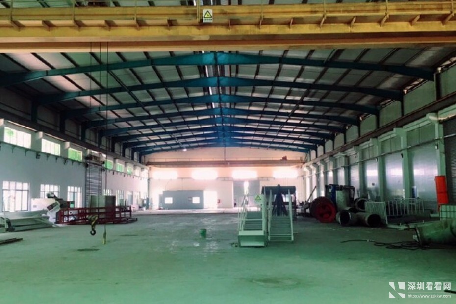 龙岗周边8米钢构3000平带五吨行车出租！