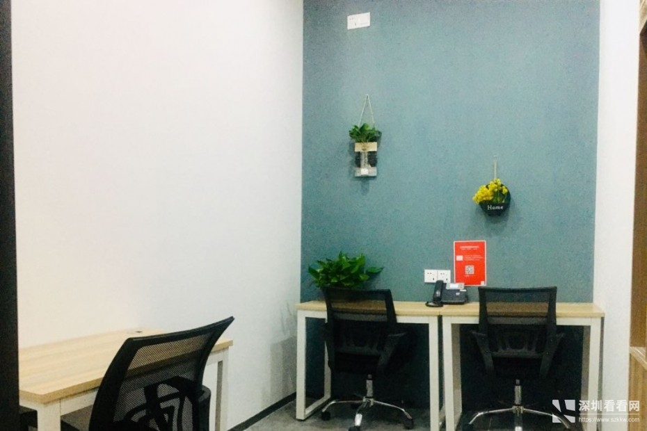 西乡街道办对面107国道新城广场大厦共享办公室工位卡位出租 仅680全包