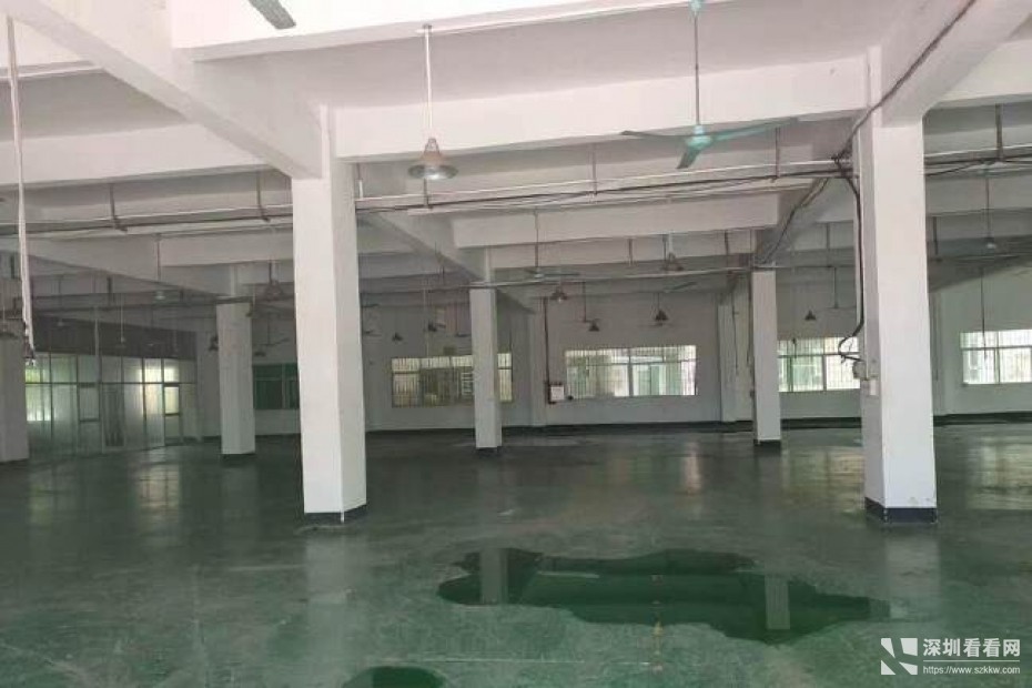 龙岗龙平西路，靠近中心城三楼1350平米，现成装修办公室车间