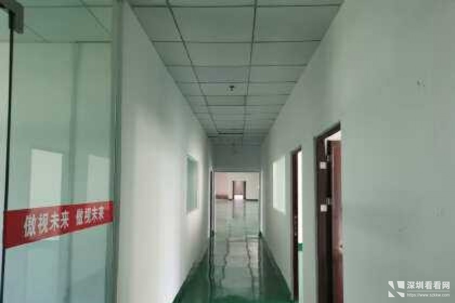 横岗大康沙荷路旁三楼800平，全新地坪漆装修