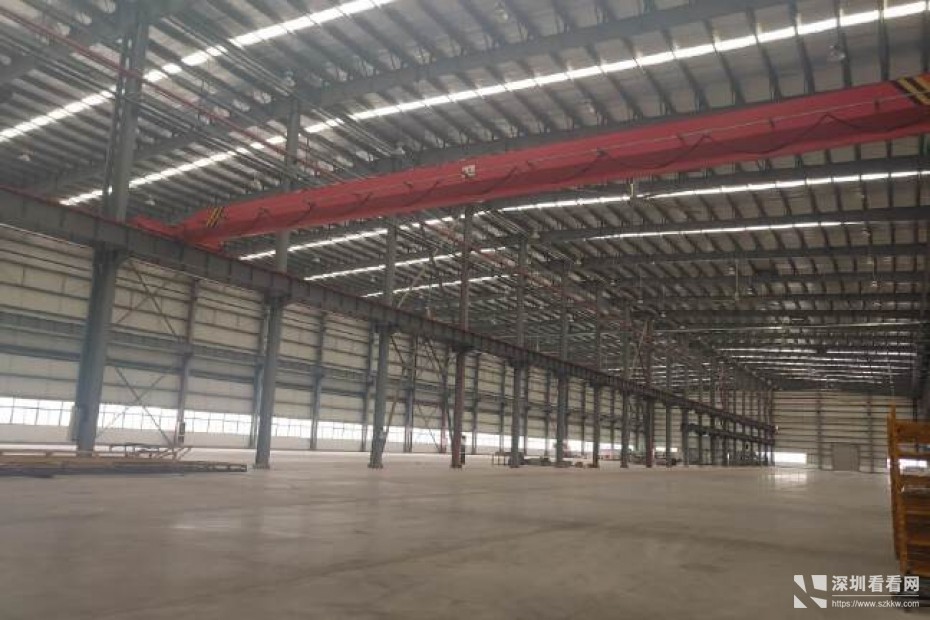 深圳坪山8000平高24米，全新钢结构厂房出租。