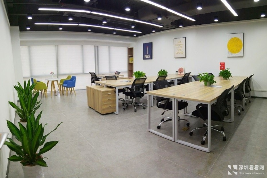 宝安坪洲地址独立办公室，小面积办公室卡位出租，可注册银行开户