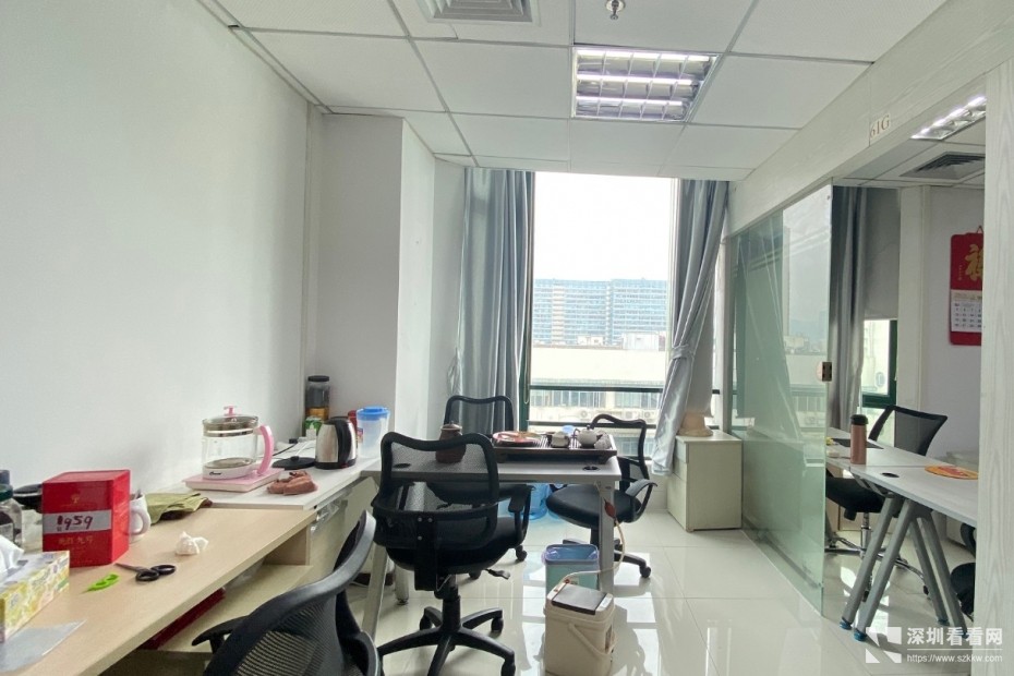 福田写字楼出租免租一个月车公庙地铁站精装修带家私办公室