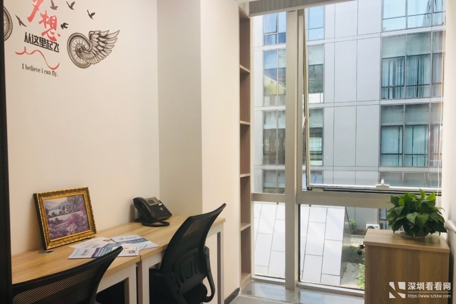 西乡10至100平小办公室出租直租非物业精装修配置齐全