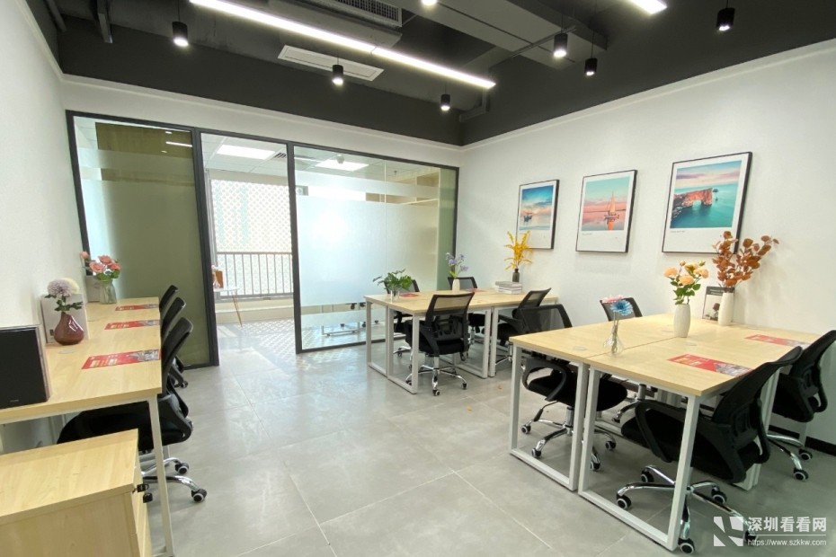 后亭精装修写字楼带空调家私拎包办公红本租赁凭证