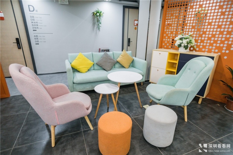 办公型公寓月租880后亭宝安大道家私配齐可注册出红本