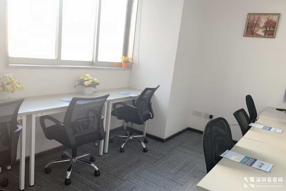 华强北地铁口全新精装联合独立办公室1人至10人送红本